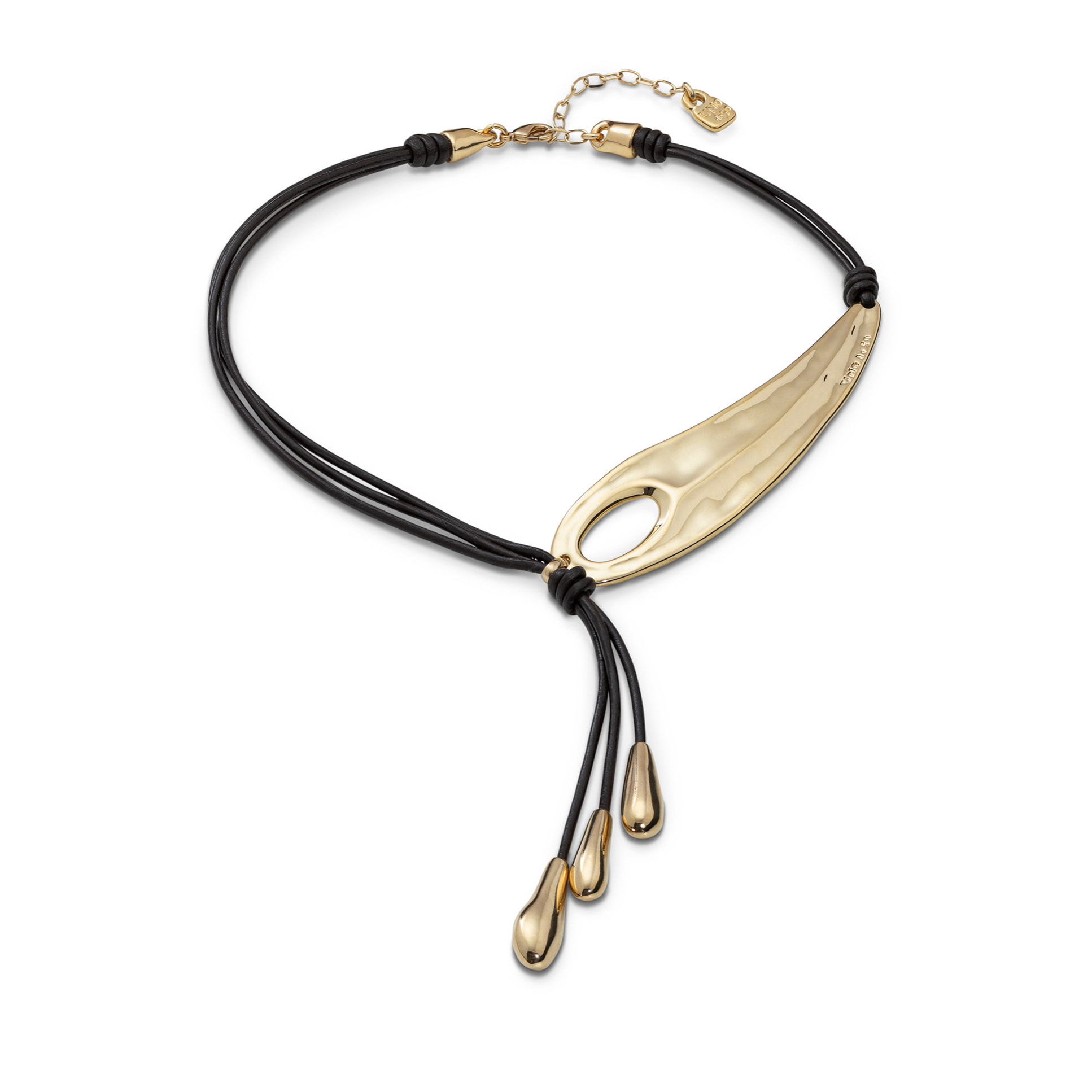 Colgante Big leaf DORADO U