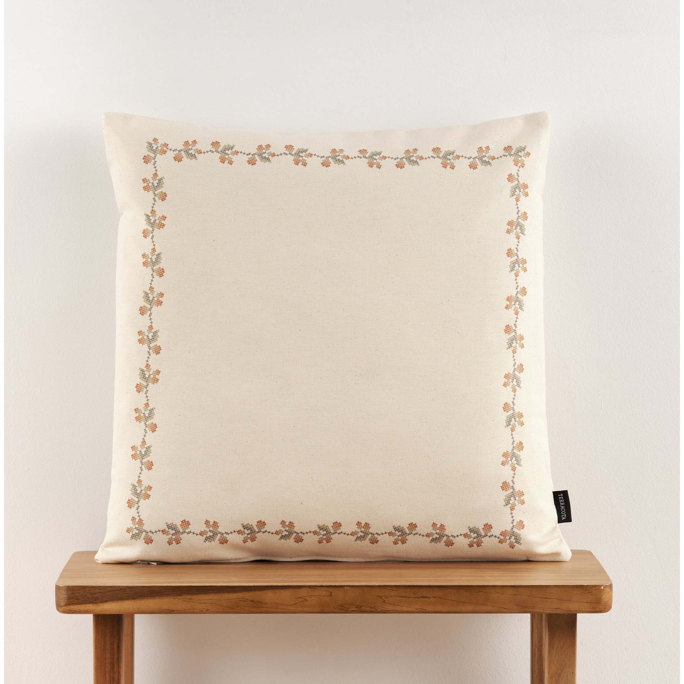 Housse de coussin 100 % coton 50x50 cm Aldaia B