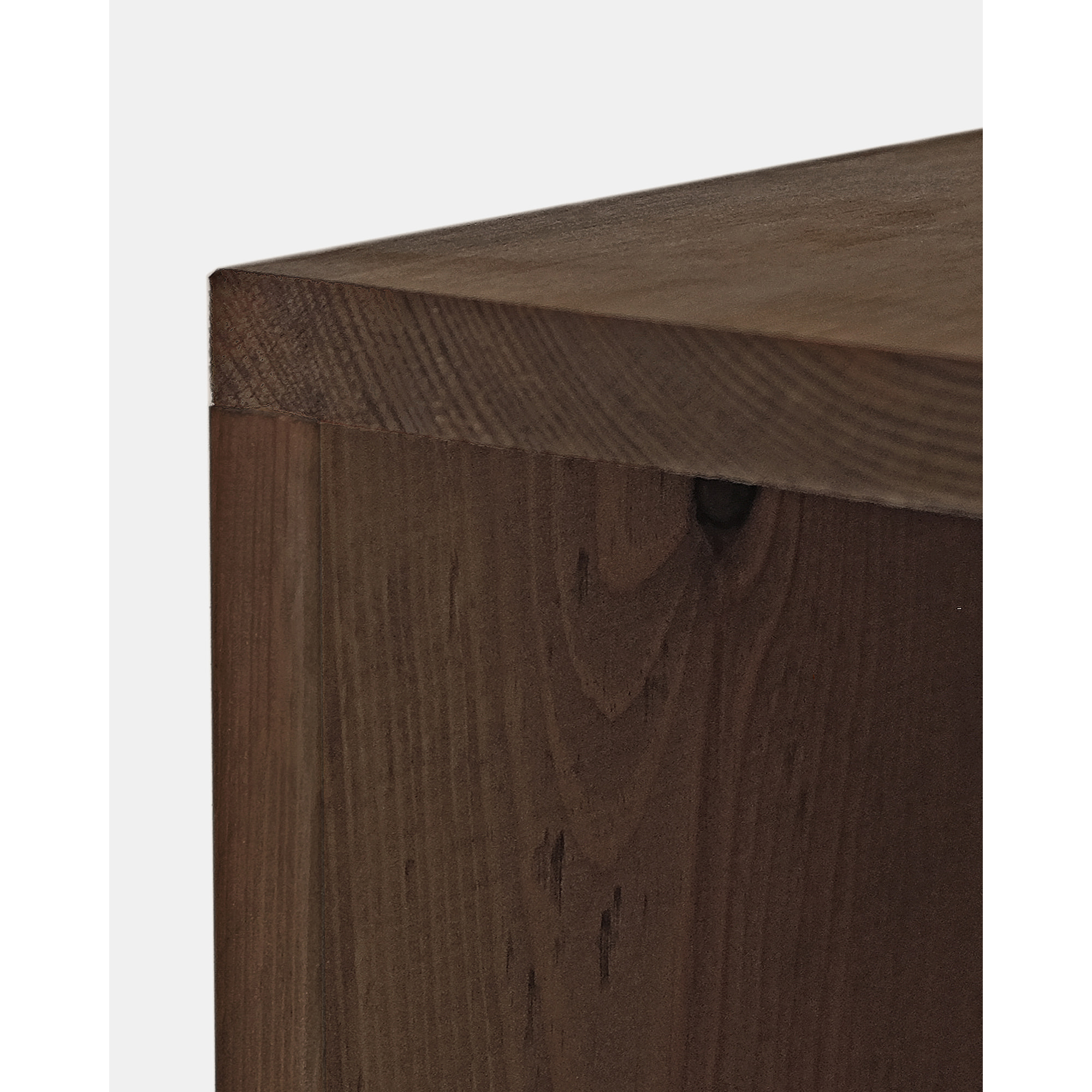 Pack de 2 tables de chevet ou d’appoint en bois massif noyer 60x20cm Hauteur: 60 Longueur: 20 Largeur: 20