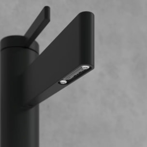 Mitigeur lavabo droit Dawn sans tirette Noir mat