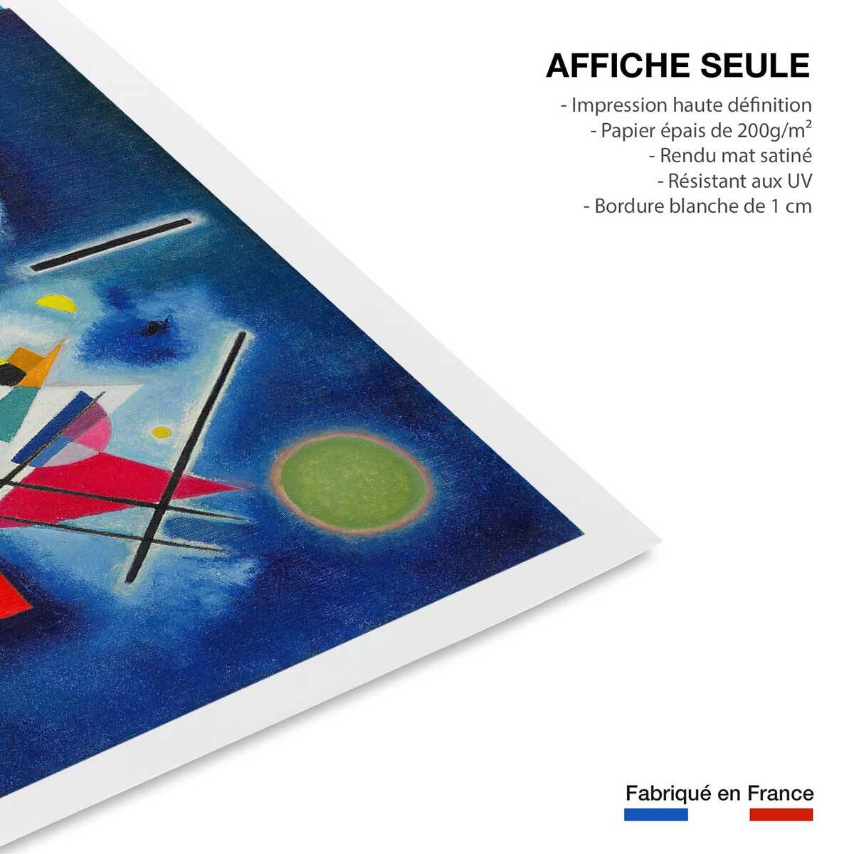 Poster Bleu de Ciel - Wassily Kandinsky Affiche seule