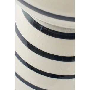 J-Line Vase - céramique - noir/blanc