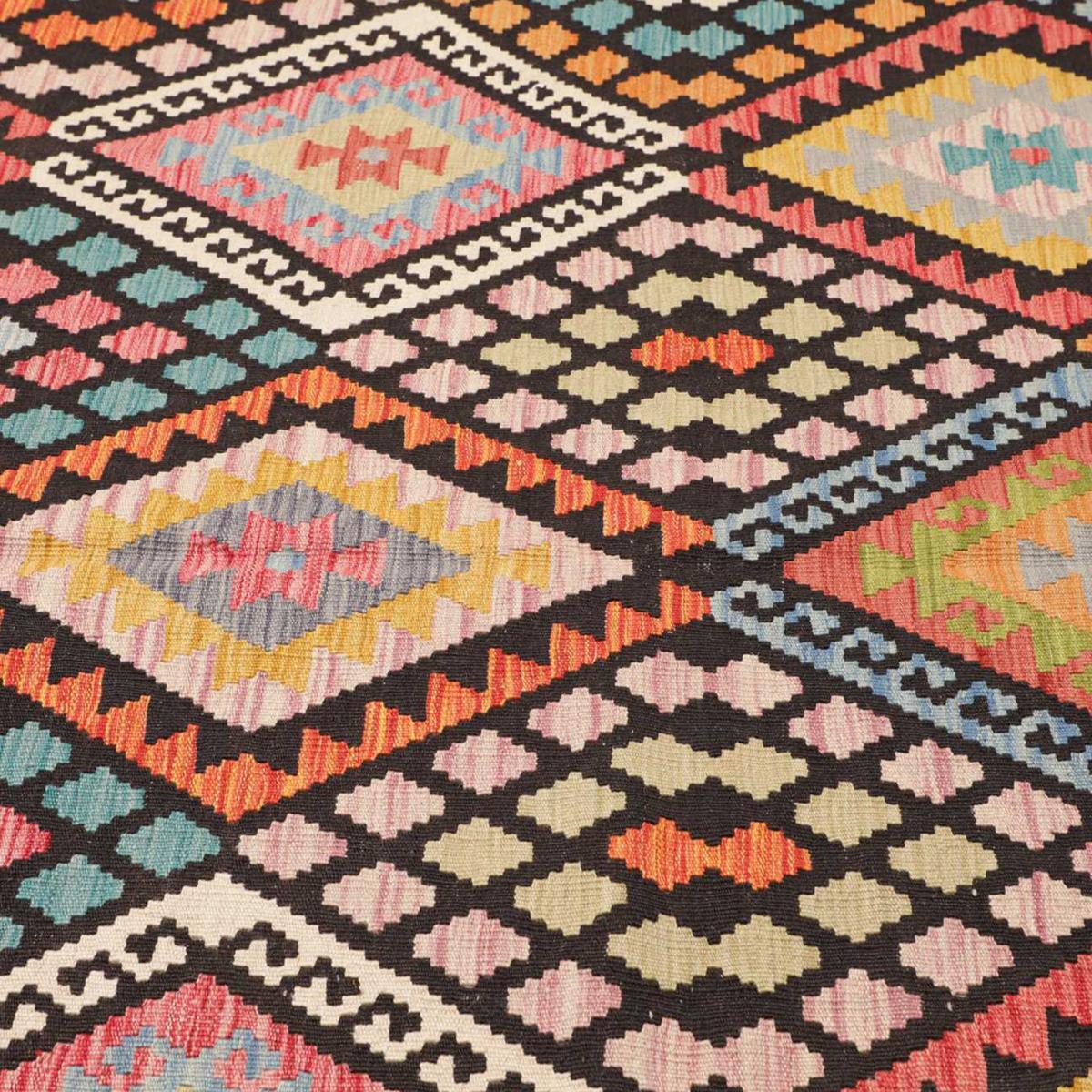 Tapis kilim au motif ethnique, tissé plat artisanal, UTUNOPI