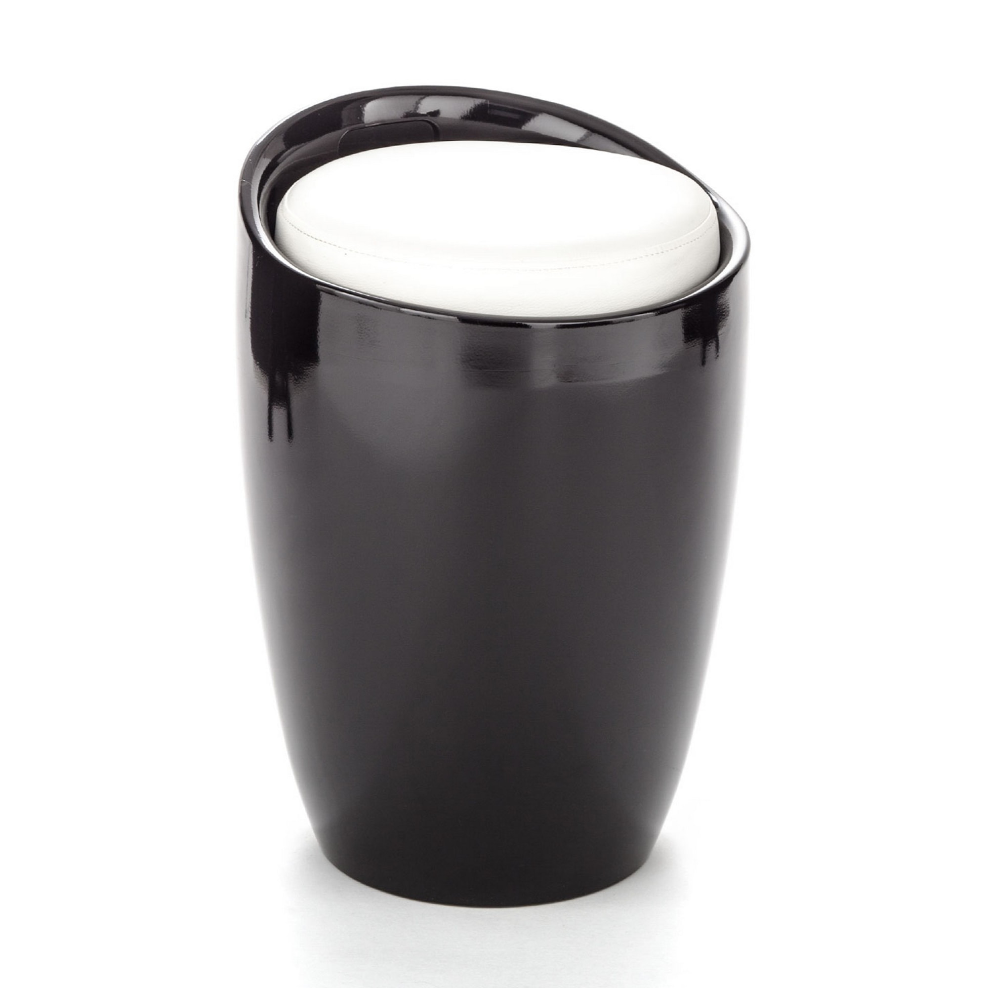 Oresteluchetta pouf/contenitore MONO BLACK Nero