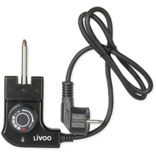 Plancha électrique LIVOO DOM174 noir à poser, 43x23.3 cm