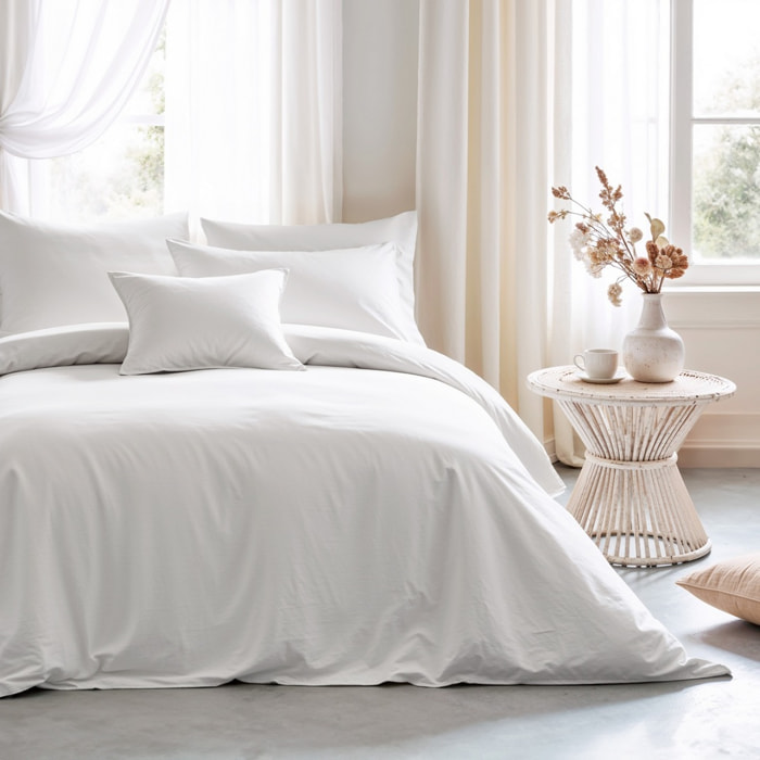 Housse de couette BLANC
