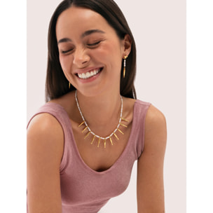 Collar Costa Acero Baño Oro
