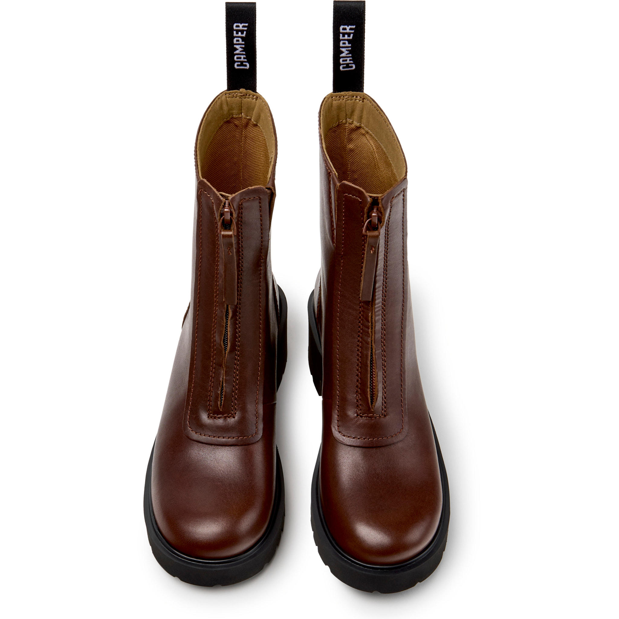 Botines - CAMPER Milah - Marron - Piel lisa