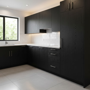 Rouleau adhésif protecteur effet bois noir au mètre - Autocollants Revêtement Adhésif Cuisine Meubles Salle de bain