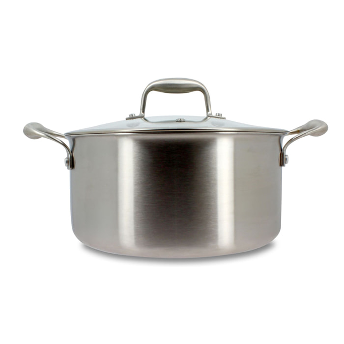 Faitout en acier inoxydable 24cm - tous feux TRINOX