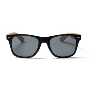 Gafas de sol OCEAN BEACH WOOD - De madera negro con patillas marrón y / Ahumada