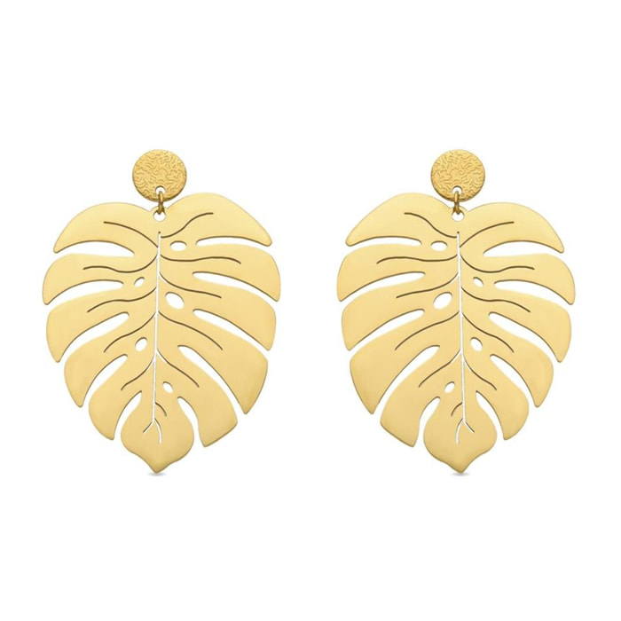 Pendientes acabado oro 18k