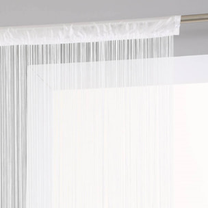 Cortina de Hilos 90x200cm en color Blanco Ligera y Moderna