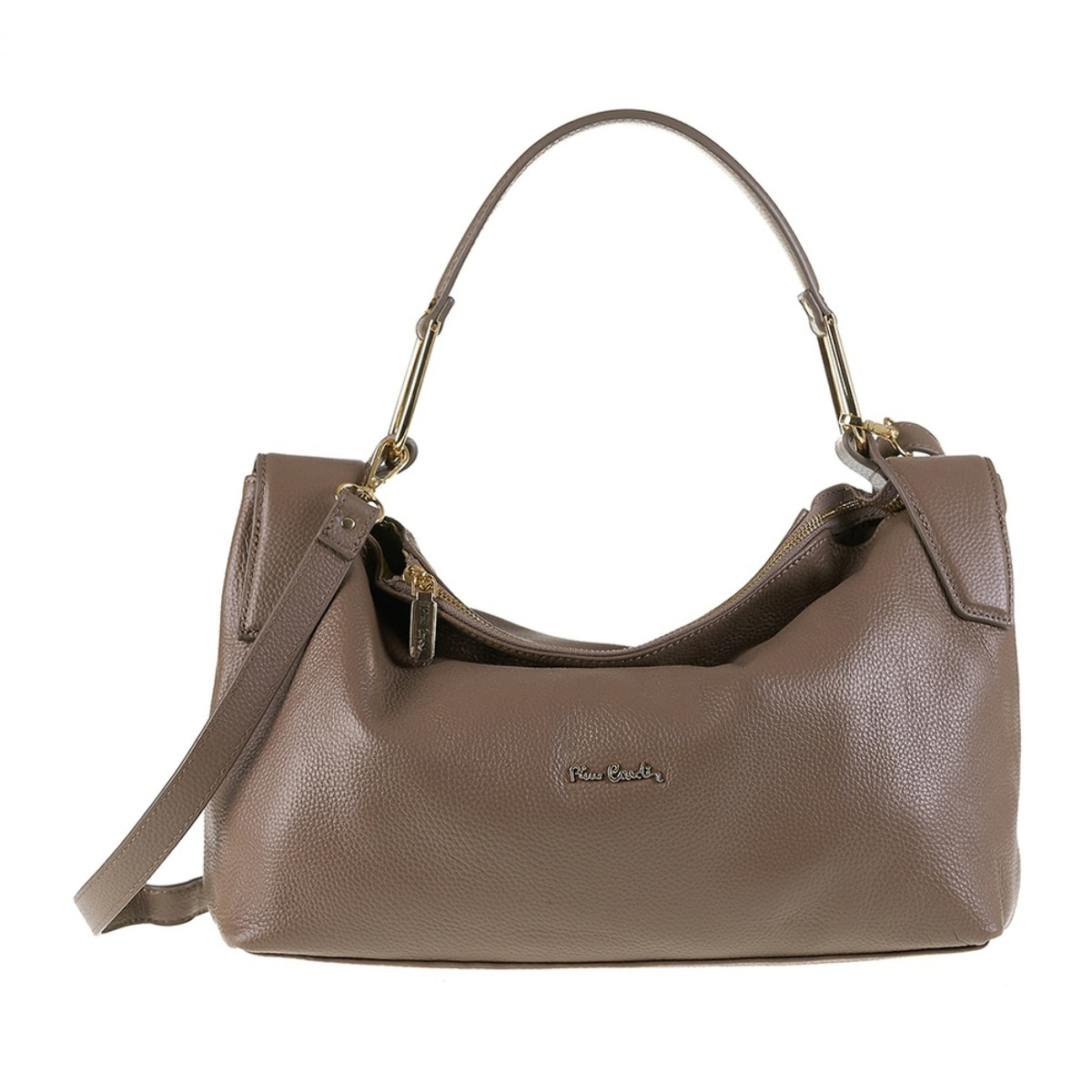 Borsa a spalla da donna Made in Italy - Modello Erisma Lux - 100% pelle - 39.0 x 23.0 x 12.0 cm