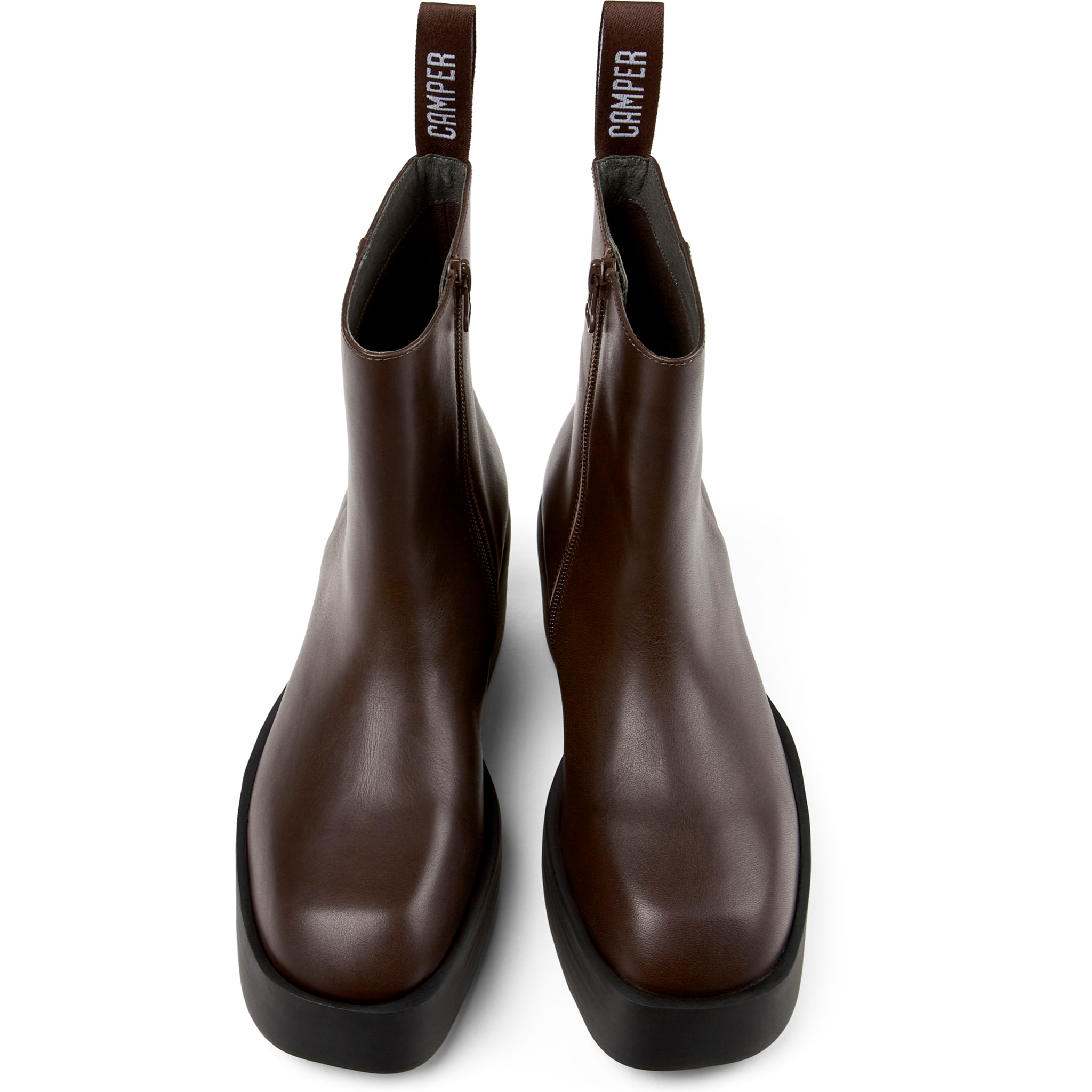 Botines - CAMPER Billie - Marron - Cuero liso