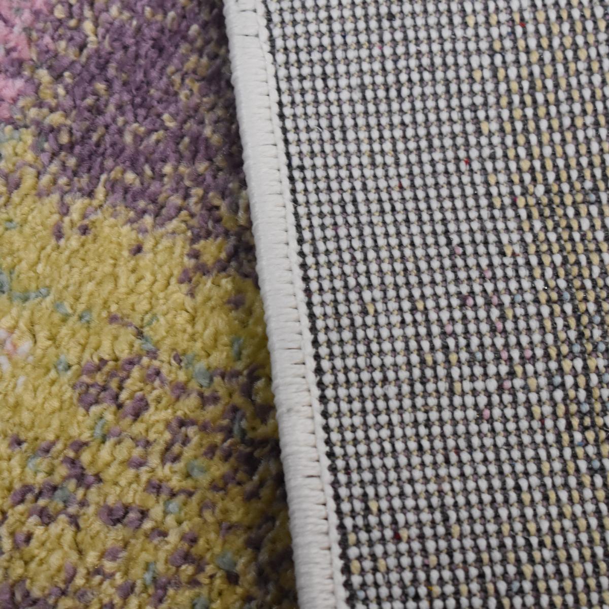 Tapis Ganu, motif abstrait déstructuré