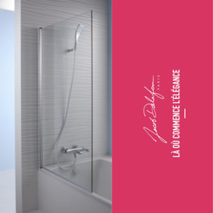 Pack baignoire droite Odéon Up + pare bain 1 volet + tablier + vidage
