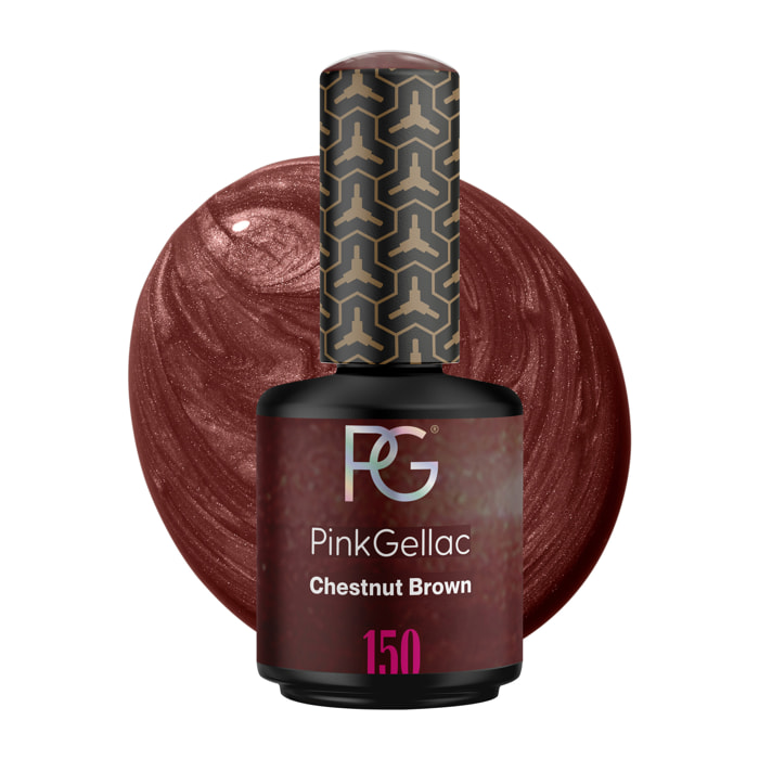 Pink Gellac - 150 Chestnut Brown Gel Nagellak 15ml - Bruine Gellak - Gelnagellak voor Gelnagels Producten - Gel Nails