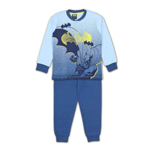 Batman Pigiama Lungo Autunno Inverno Blu Lui Batman Blu