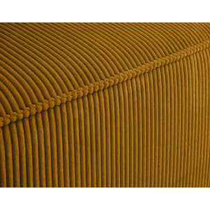 Arty - canapé modulable d'angle gauche 4 places - en velours côtelé - Jaune