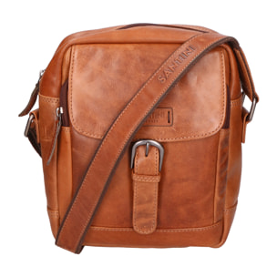 Borsa a tracolla unisex In Vera pelle Made in Italy 22x24x7,5 cm