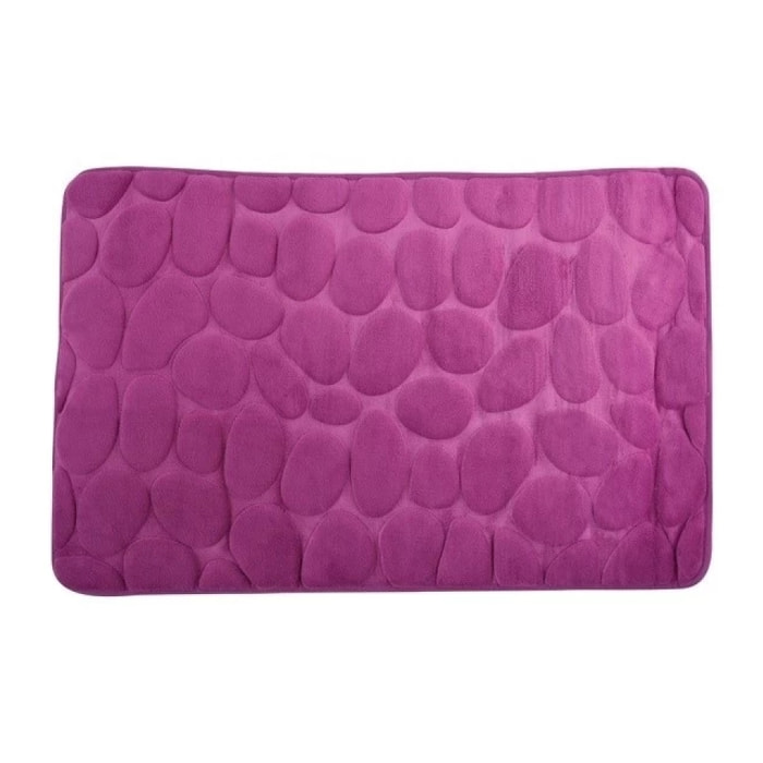 Tapis de bain Microfibre PEBBLE 40x60cm Violet MSV