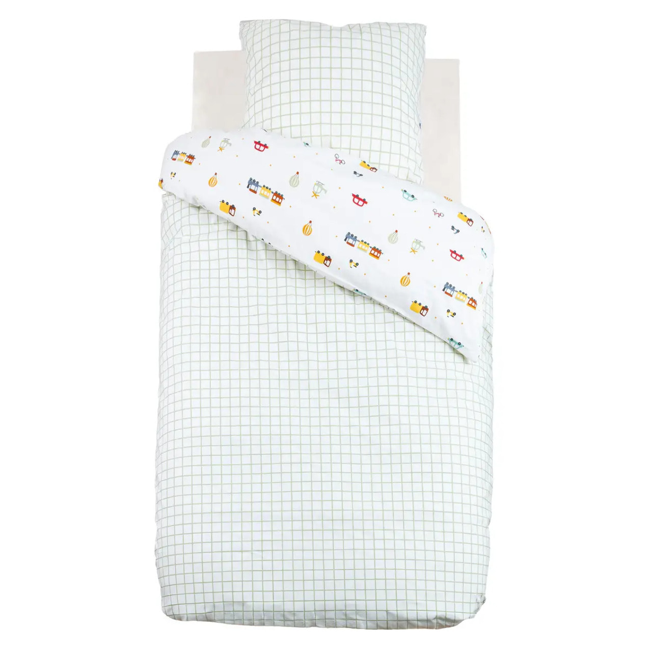 Parure de lit Telma motif voiture 140x200cm