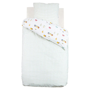 Parure de lit Telma motif voiture 140x200cm