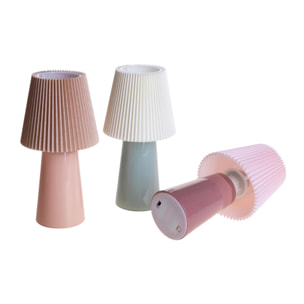 Lampada Plisse' 14,7Xh28,5 Cm - Pezzi 3 - Bianchi Dino