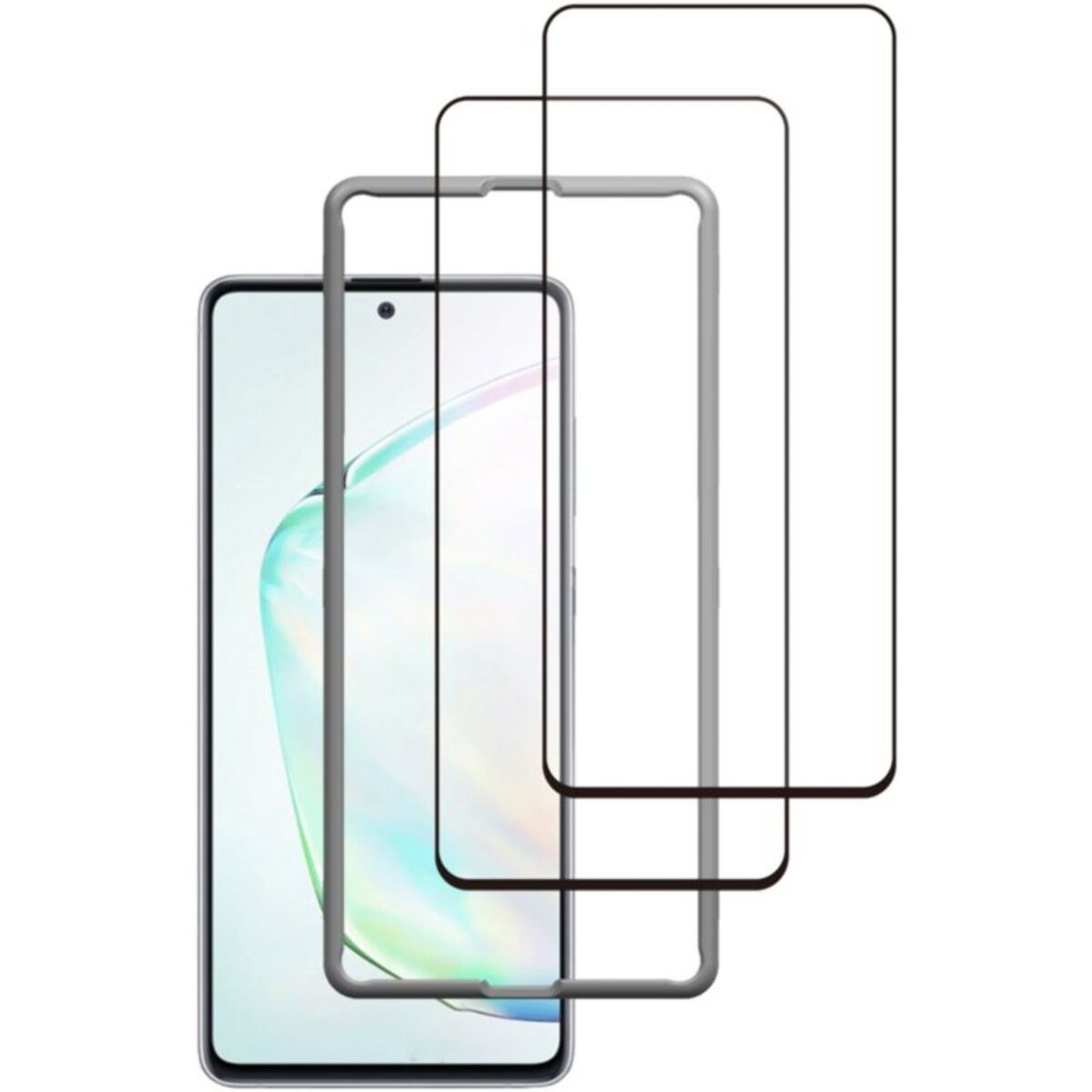 Protège écran ESSENTIELB Samsung Note 10 Lite Verre trempé x2