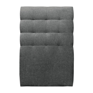 Lit Windsor Sommier tapissier en tissu - pieds bois