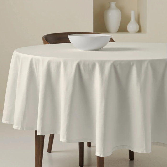 Nappe ronde en résine anti-taches Levante 102