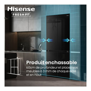 Réfrigérateur multi portes HISENSE RQ768N4GBE freshfit