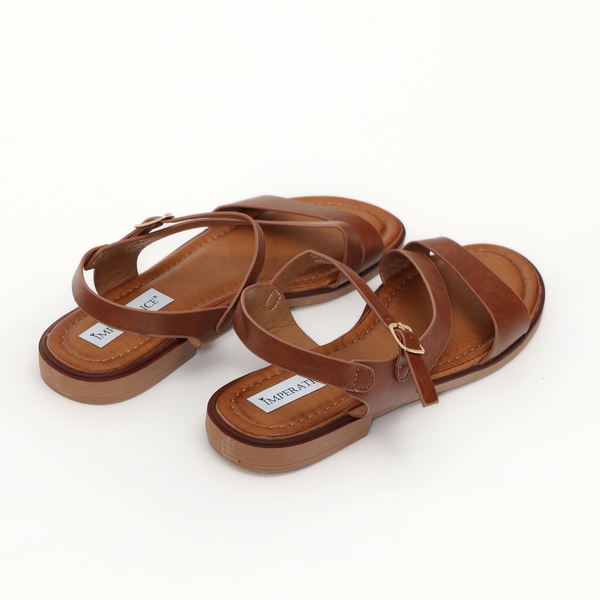 Sandali bassi in simil pelle