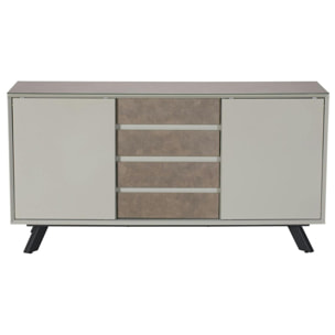 Buffet contemporain en verre gris clair OTTAWA