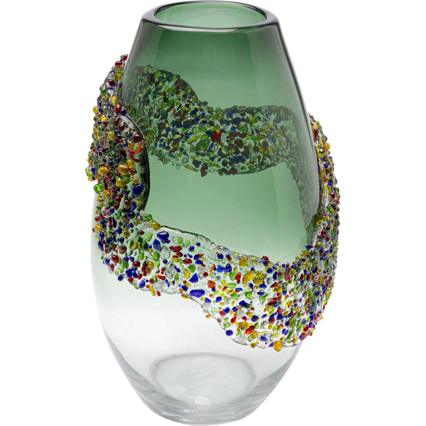 Vase Glitter Circle 33cm Kare Design