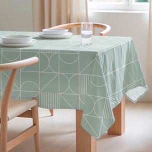 Mantel estampado antimanchas GORGIA AGUA