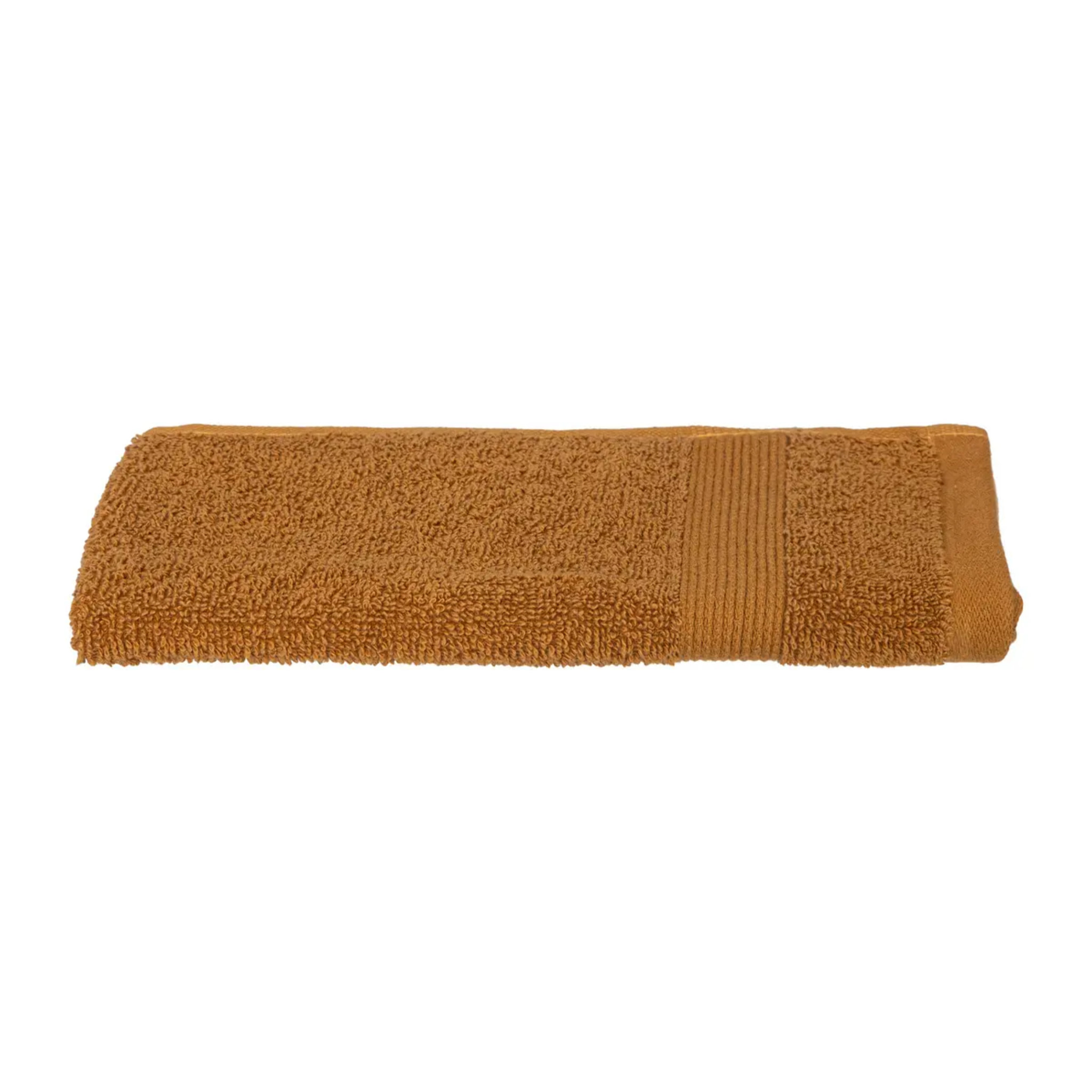 Serviette de toilette "Praia" 30x50cm marron canelle