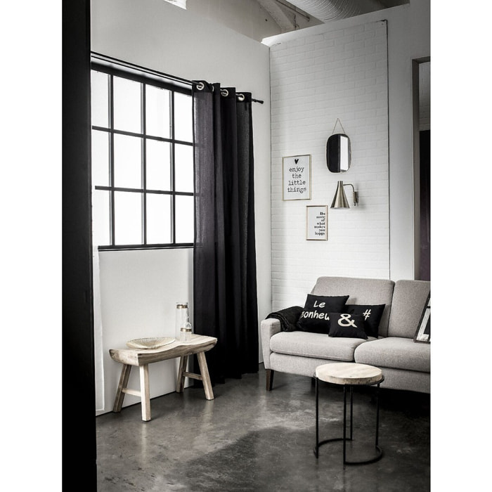 Rideau 100%coton Finition Avec Oeillets Gold