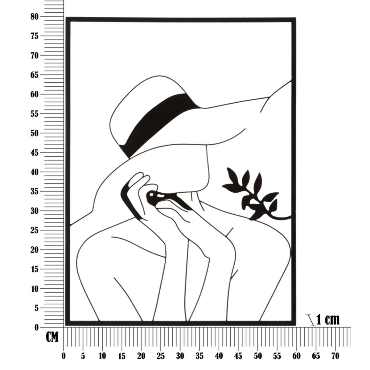 PANNELLO IN FERRO ELEGANT -B- CHARME 1921 NERO