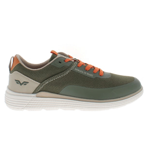 Armata di Mare Scarpe Uomo Sneakers Casual Stringate con Soletta Rimovibile in Memory Foam AMU S25L712 Khaki