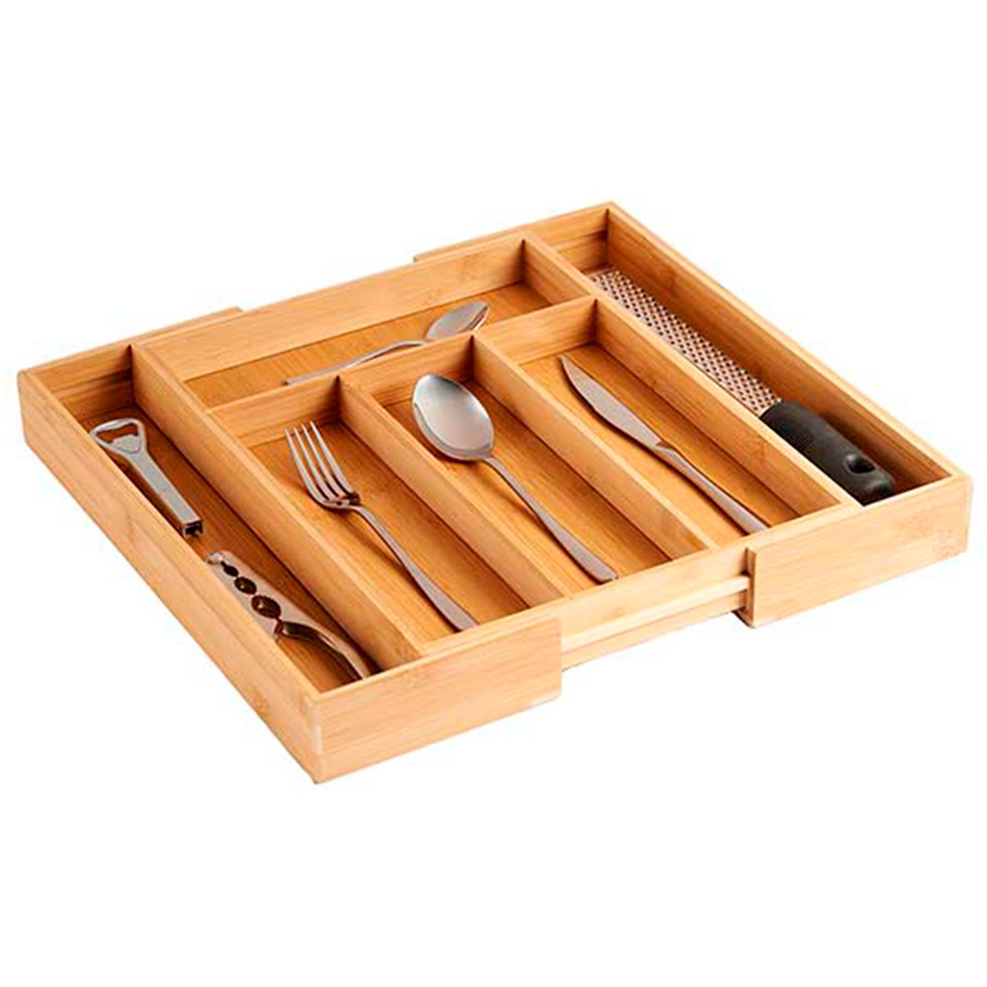 Cubertero bambu 6 huecos extensible colección kinvara
