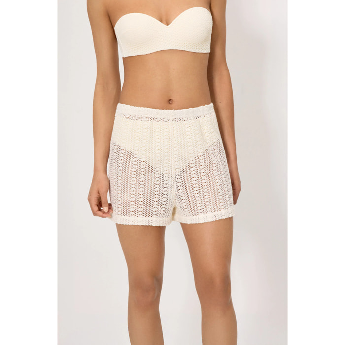 Pantaloni corti Beige