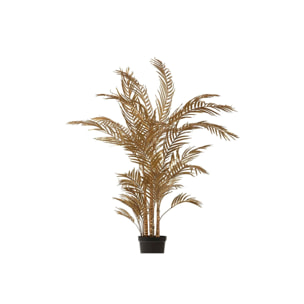 Arbol Palmera Dorado Con Maceta 82x60x135 Cm