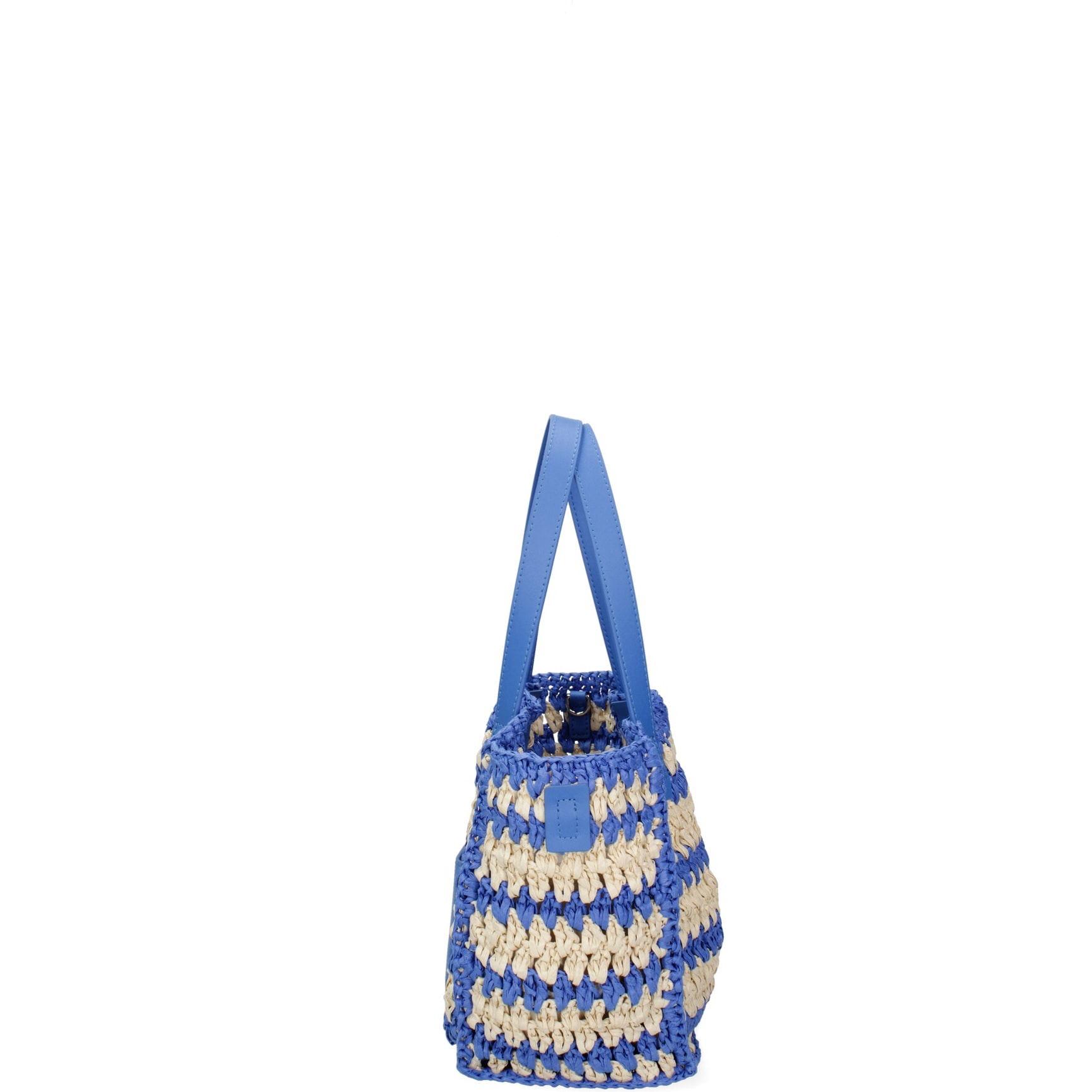 Borsa a mano da donna - Modello False - Paglia intrecciata - 32.0 x 21.0 x 14.0 cm