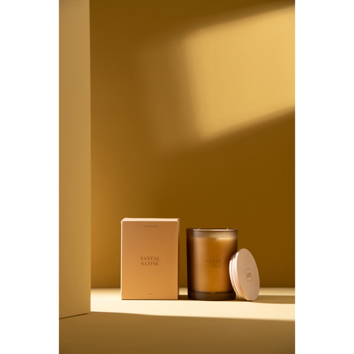 J-Line bougie parfumée Accords Essentiels - Santal Satiné - jaune - 38H