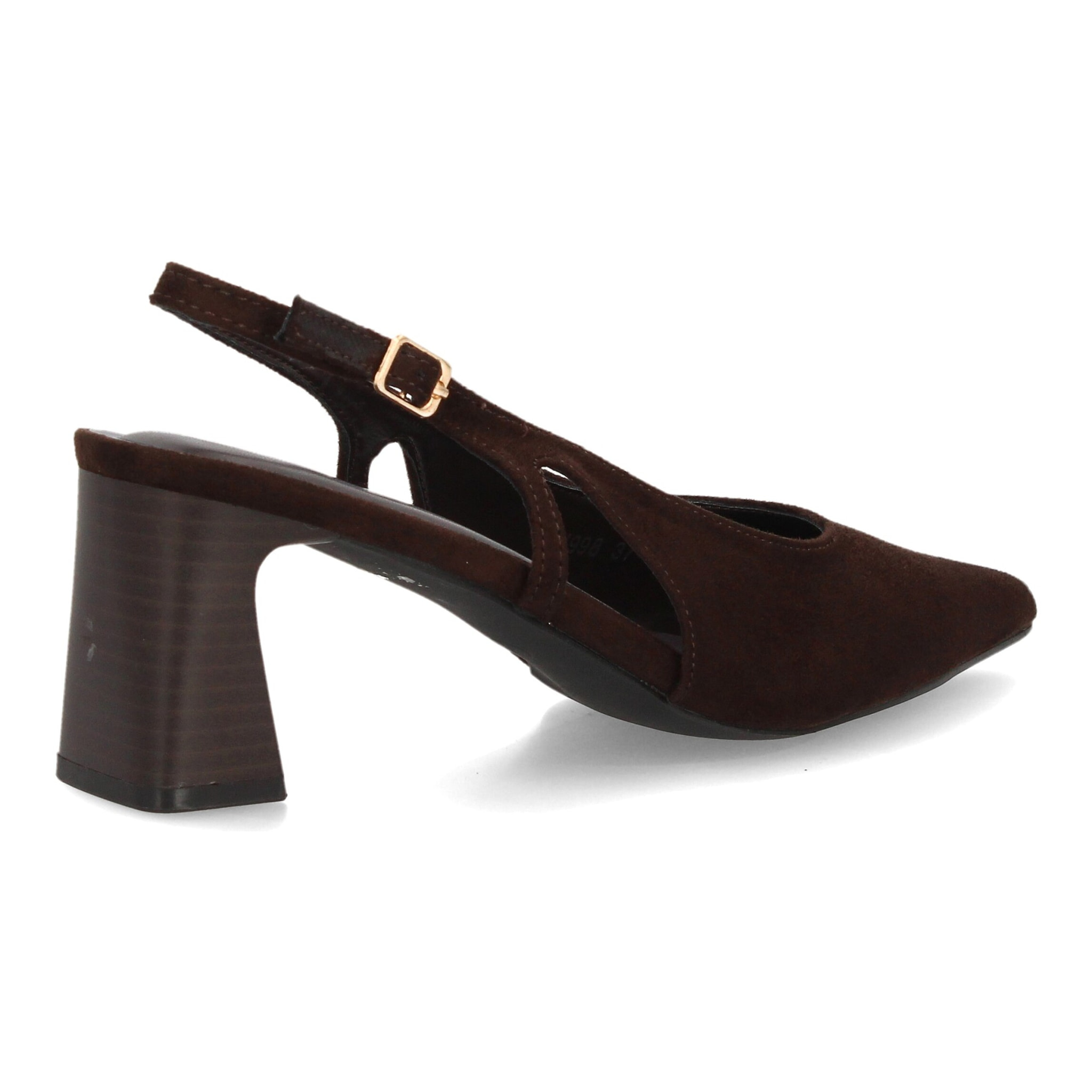 Zapatos slingback elegantes de tacón ancho para mujer