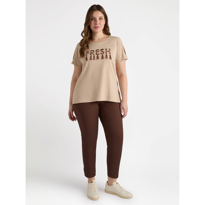 Fiorella Rubino - Pantaloni modello New York - Marrone