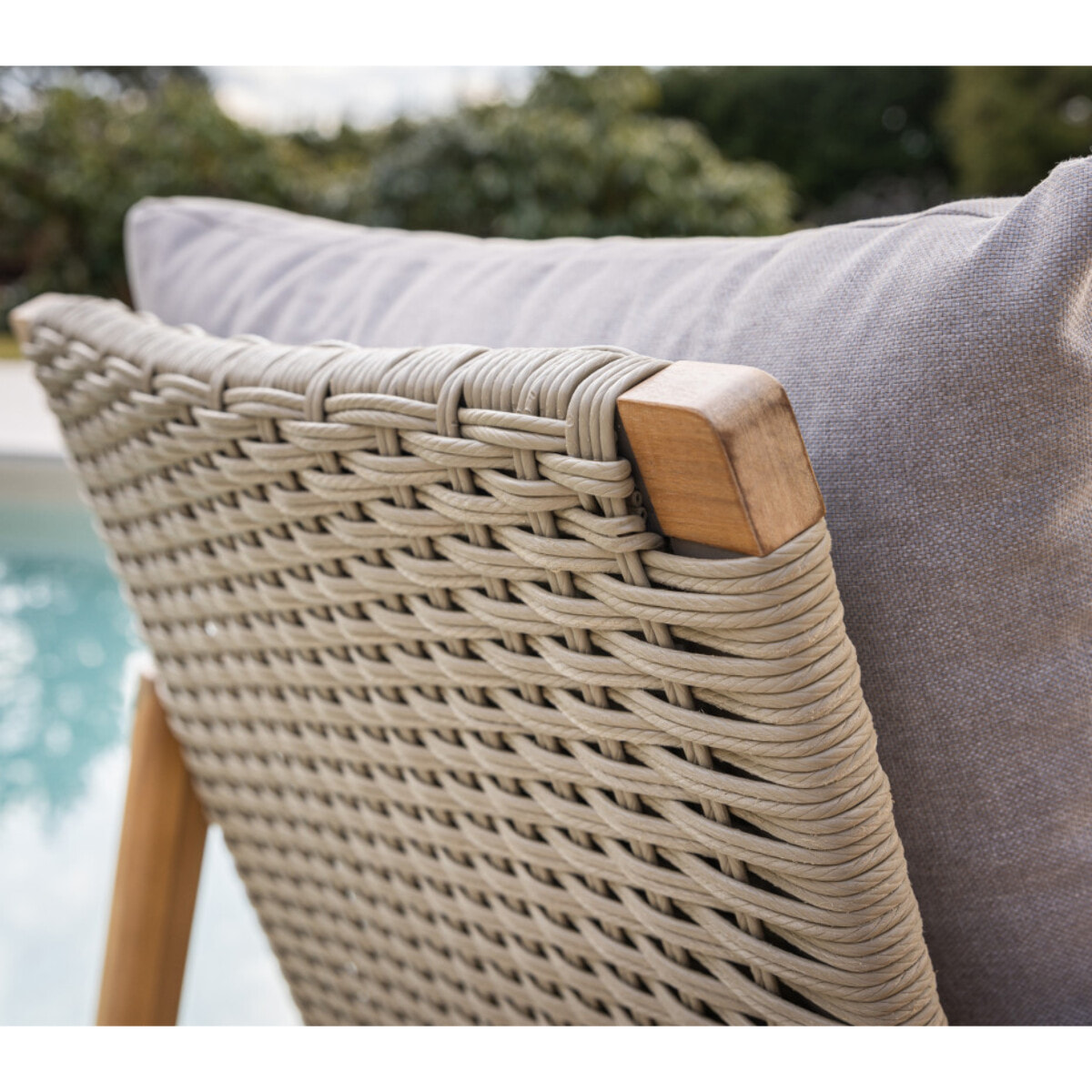 Salon de jardin en acacia - 4 places - ALSTRUP