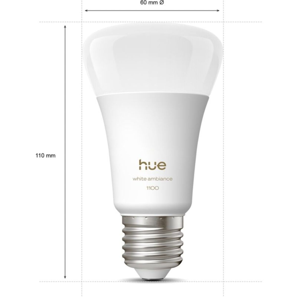 Ampoule LED connectée PHILIPS HUE White Ambiance E27 75W
